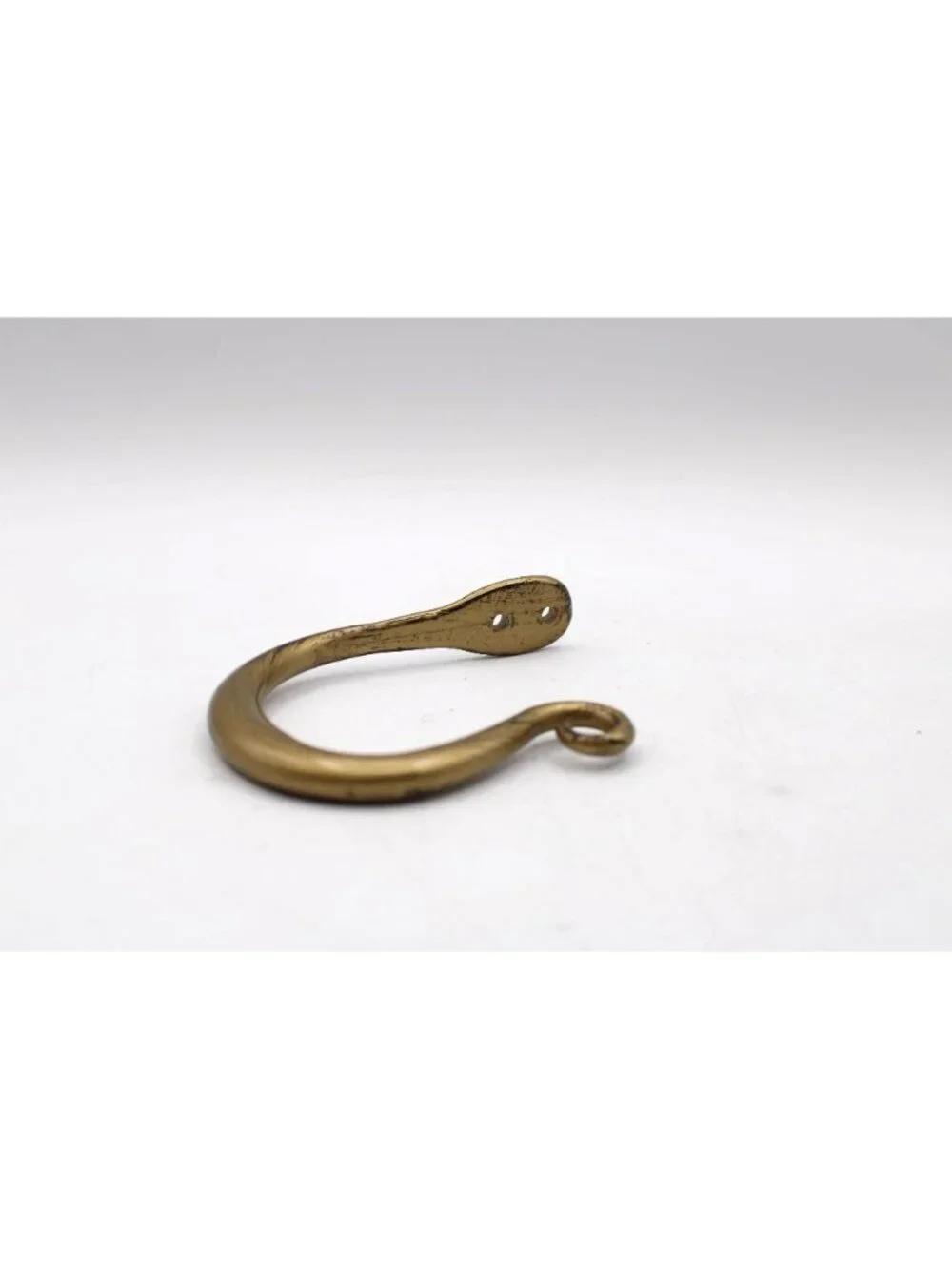 Vtg Brass Painted Wall Hooks (4) Decorative Scroll Design 4.5x3